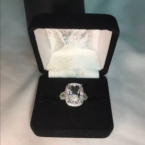 Emerald Cut Simulated Diamond Ring